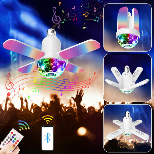 Smart Waterproof Ceiling Light LED Music Ceiling Lamp,with Bluetooth Speaker Dimmable RGB Color Changing Light with Remote Control